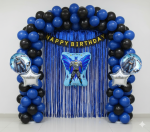 Bat man theme set blue black