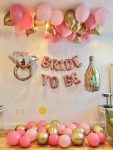 Bride to be foil theme set pink and golden