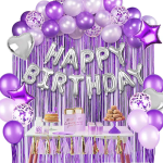New-Shiny-Purple-Rain-Silk-Curtain-Balloon-Set-Kids-Happy-Birthday-Letter-Foil-Balloon-Party-Supplies-Decoration-Curtain